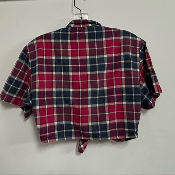 Vintage Daisy Duke Style Plaid Crop Shirt - Picture 7 of 8